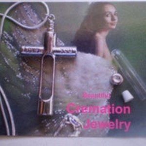 Beautiful Cross Necklace can be use for Cremation or anything you want to put in